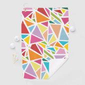 Serviette De Golf Motif triangles colorés (En situation)