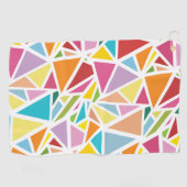 Serviette De Golf Motif triangles colorés (Horizontal)