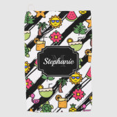 Serviette De Golf Motif Tropical (Devant)