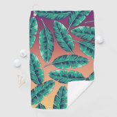 Serviette De Golf Motif tropical (En situation)