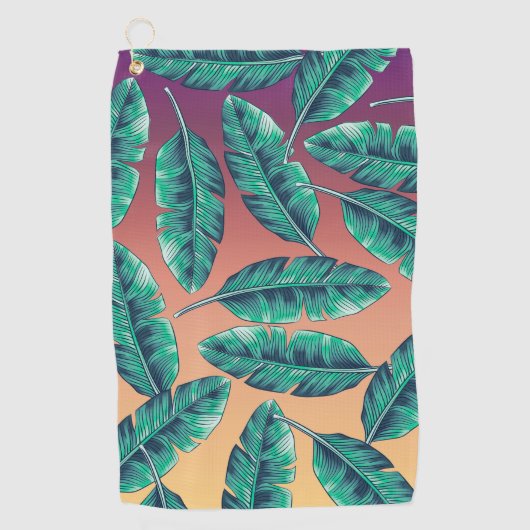 Serviette De Golf Motif tropical (Devant)
