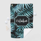 Serviette De Golf Motif tropical (En situation)
