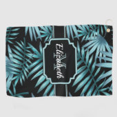 Serviette De Golf Motif tropical (Horizontal)