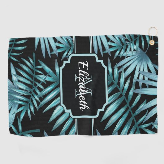 Serviette De Golf Motif tropical (Horizontal)