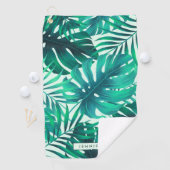 Serviette De Golf Motif tropical (En situation)