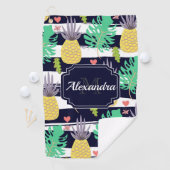 Serviette De Golf Motif Tropical (En situation)