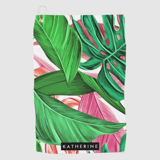 Serviette De Golf Motif tropical (Devant)