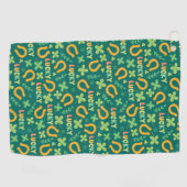 Serviette De Golf Motif vert CHANCEUX irlandais (Horizontal)