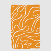 Serviette De Golf Motif Vibre Abstraite (Devant)