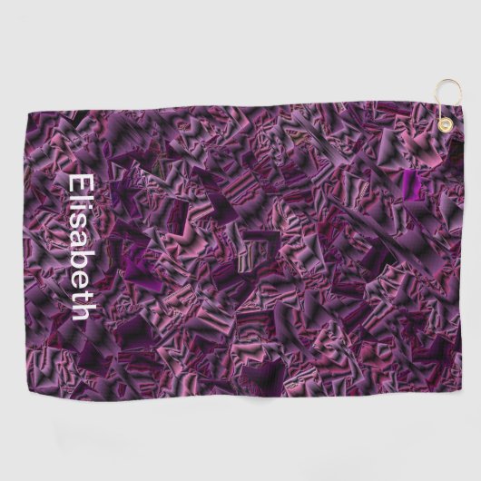 Serviette De Golf motif violet foncé (Horizontal)