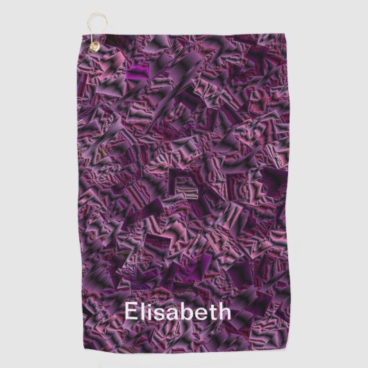 Serviette De Golf motif violet foncé (Devant)