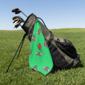 Serviette De Golf Motif Whack-A-Mole (Vert)