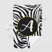 Serviette De Golf Motif Zèbre (En situation)