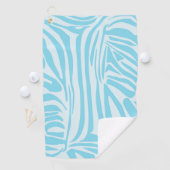 Serviette De Golf Motif Zèbre Bleu (En situation)