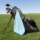 Serviette De Golf Motif Zèbre Bleu (Vert)