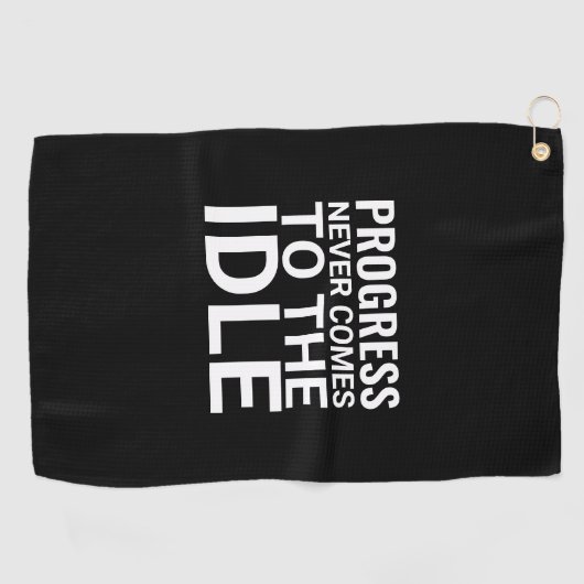 Serviette De Golf Motivation noir et blanc : Inspiration (Horizontal)