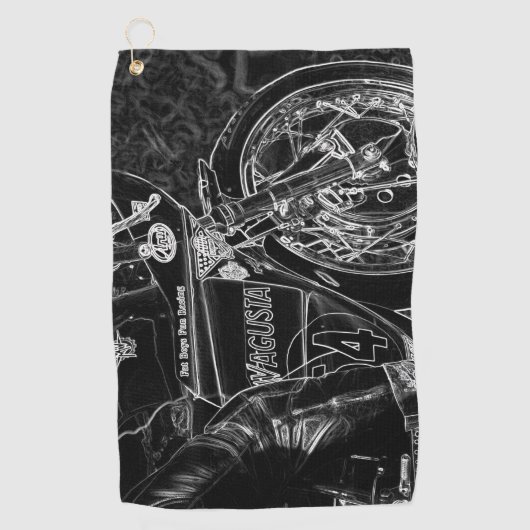 Serviette De Golf Moto 1 gtm (Devant)