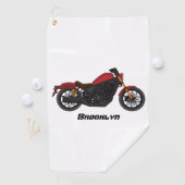 Serviette De Golf moto de style croiseur cool (En situation)