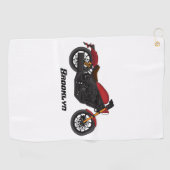 Serviette De Golf moto de style croiseur cool (Horizontal)