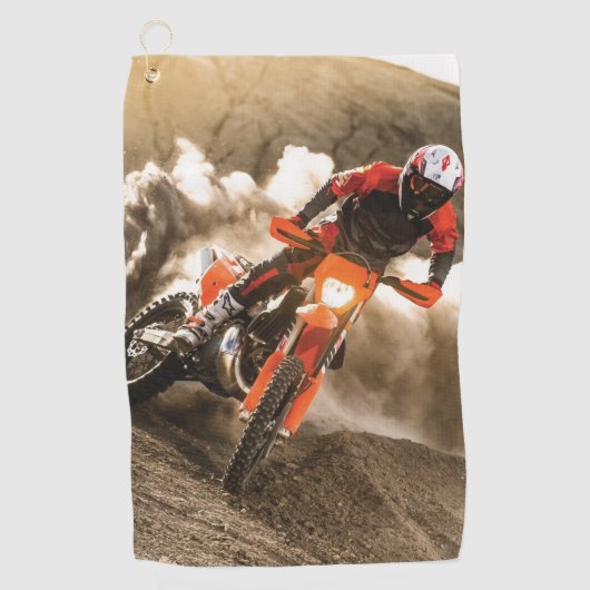 Serviette De Golf Motocross Rider (Devant)