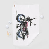 Serviette De Golf Motorcycle (En situation)