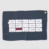 Serviette De Golf Mots Papa Tu Es Unique (Horizontal)