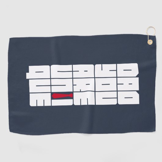 Serviette De Golf Mots Papa Tu Es Unique (Horizontal)