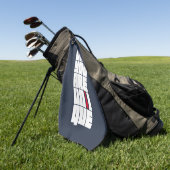 Serviette De Golf Mots Papa Tu Es Unique (Vert)