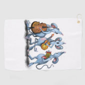 Serviette De Golf Mouse Music Band Funny Golf Towel (Horizontal)