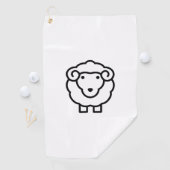 Serviette De Golf Mouton (En situation)