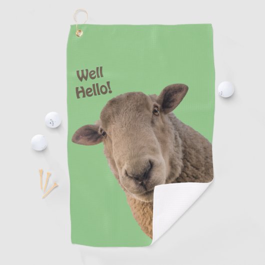 Serviette De Golf Mouton (En situation)