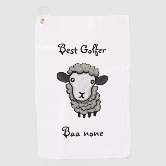 Serviette De Golf mouton mignon (Devant)