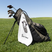 Serviette De Golf mouton mignon (Vert)