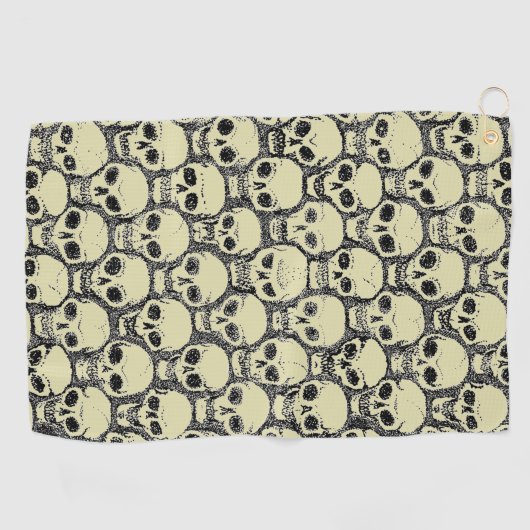 Serviette De Golf Mur des crânes (Horizontal)