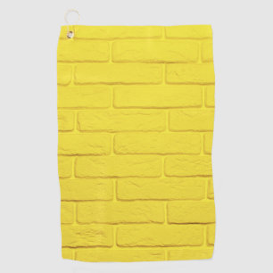 Serviette De Golf mur en brique jaune