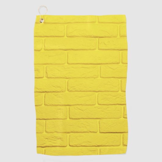 Serviette De Golf mur en brique jaune (Devant)