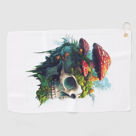 Serviette De Golf Mushroom Skull Grove (Horizontal)