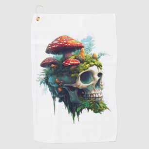 Serviette De Golf Mushroom Skull Grove