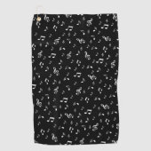 Serviette De Golf musique, note, clef, bande, symbole, brillant, élé (Devant)