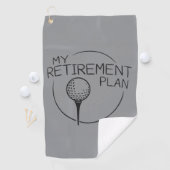 Serviette De Golf My Retirement Plan Funny Saying Golfing Golfer  (En situation)