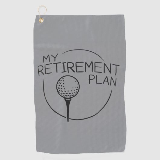 Serviette De Golf My Retirement Plan Funny Saying Golfing Golfer  (Devant)