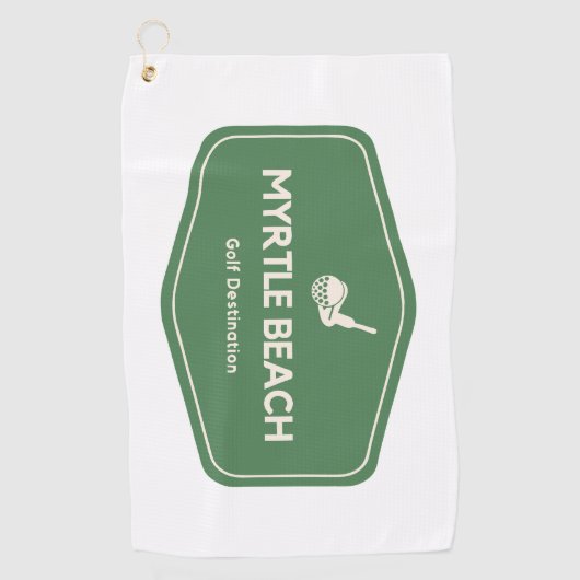 Serviette De Golf Myrtle Beach South Carolina Destination Golf (Devant)