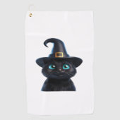 Serviette De Golf Mystic Kitty - Halloween Chat classique T-shirt (Devant)