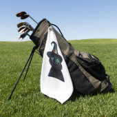 Serviette De Golf Mystic Kitty - Halloween Chat classique T-shirt (Vert)