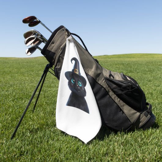 Serviette De Golf Mystic Kitty - Halloween Chat classique T-shirt (Vert)