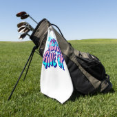 SERVIETTE DE GOLF N'ABANDONNEZ JAMAIS (Vert)