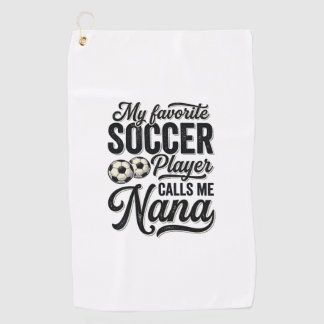 Serviette De Golf Nana de foot Vintage Gravure Famille Joueur Chemis