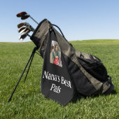 Serviette De Golf Nana's Best Pal(s) Photo Black (Vert)