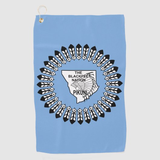 Serviette De Golf Nation Blackfeet (Devant)