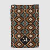 Serviette De Golf Native American Pattern Indian Culture Boho Style (Devant)